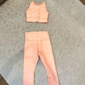 IVL peach shimmer pants and bra set (used only twice)